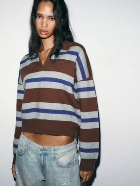 Zara Polo neck long sleeve sweater